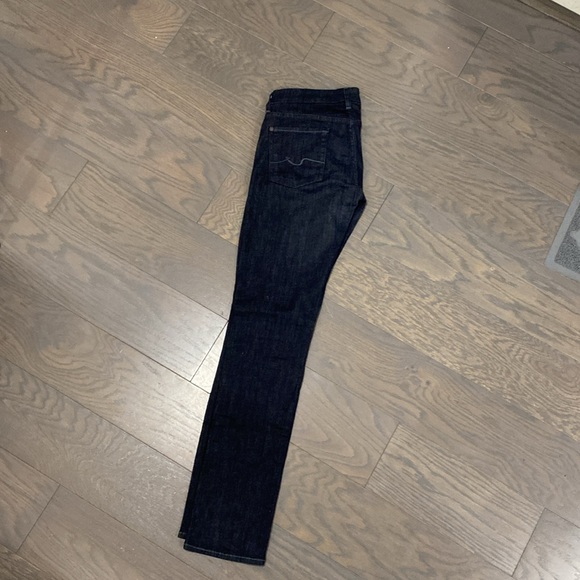 7 For All Mankind Dark Wash Kimmie straight leg jeans size 30 - Picture 2 of 3